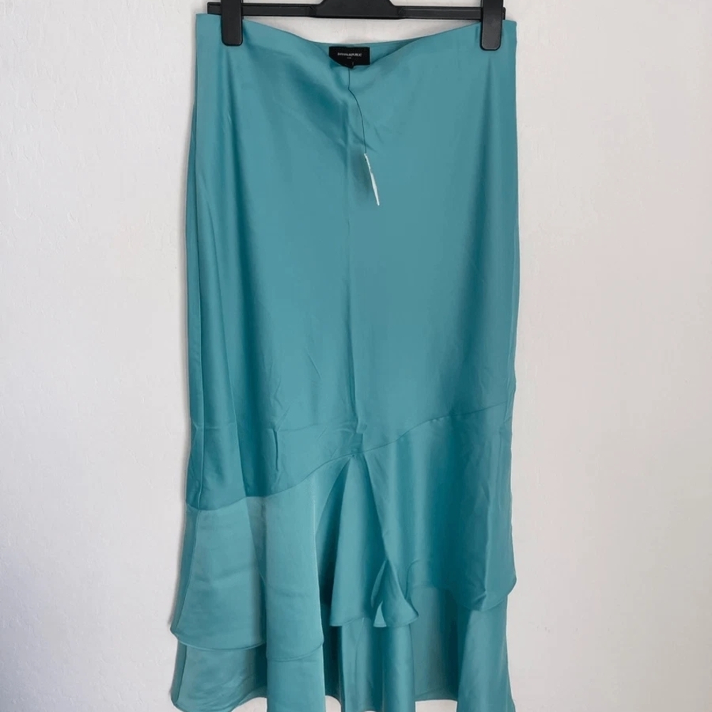 Banana Republic Asymmetrical Teal Skirt